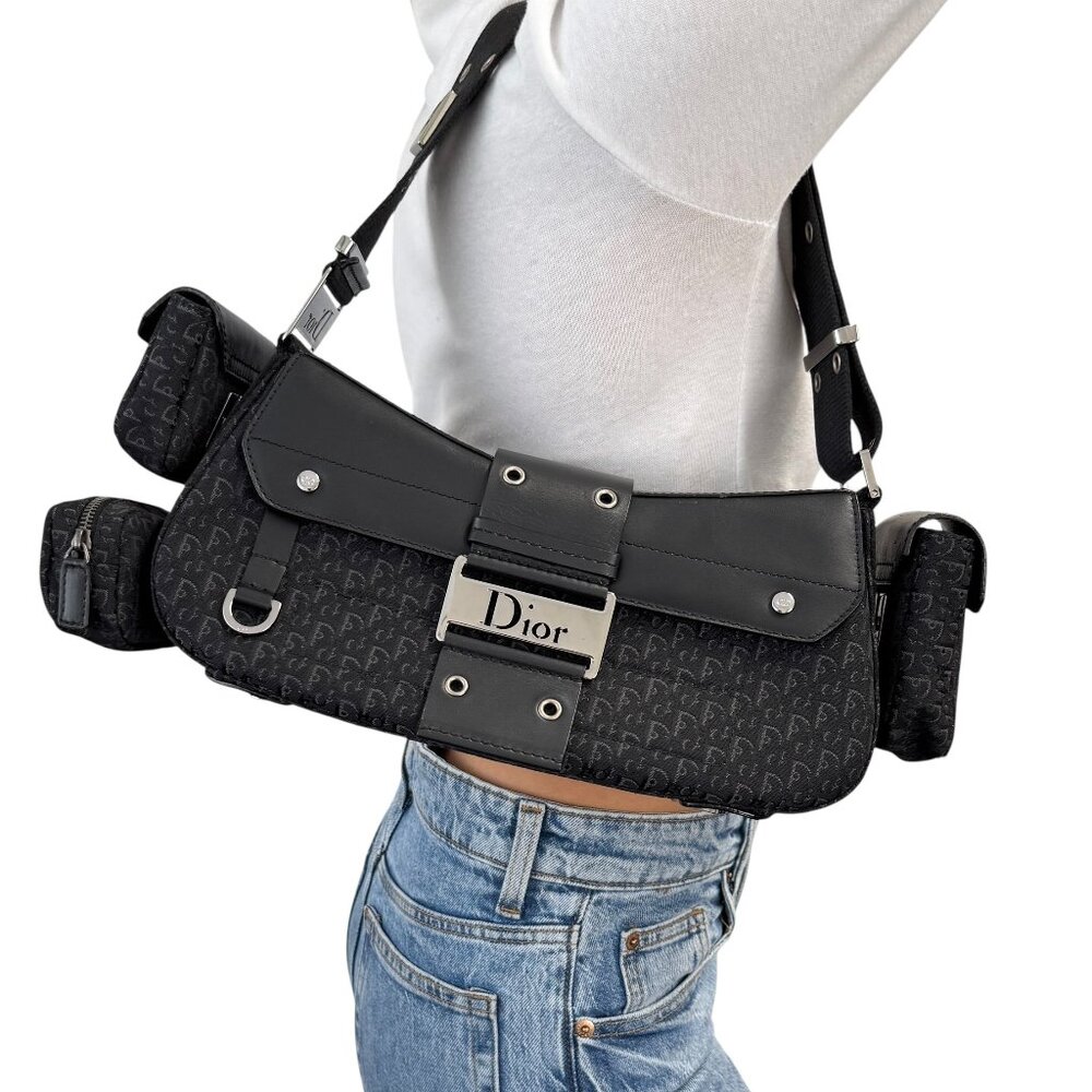 Christian Dior Vintage 2002 Trotter Street Chic Columbus Shoulder Bag [106082]